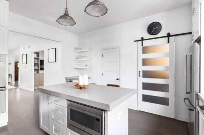 how to close the gap on barn doors
