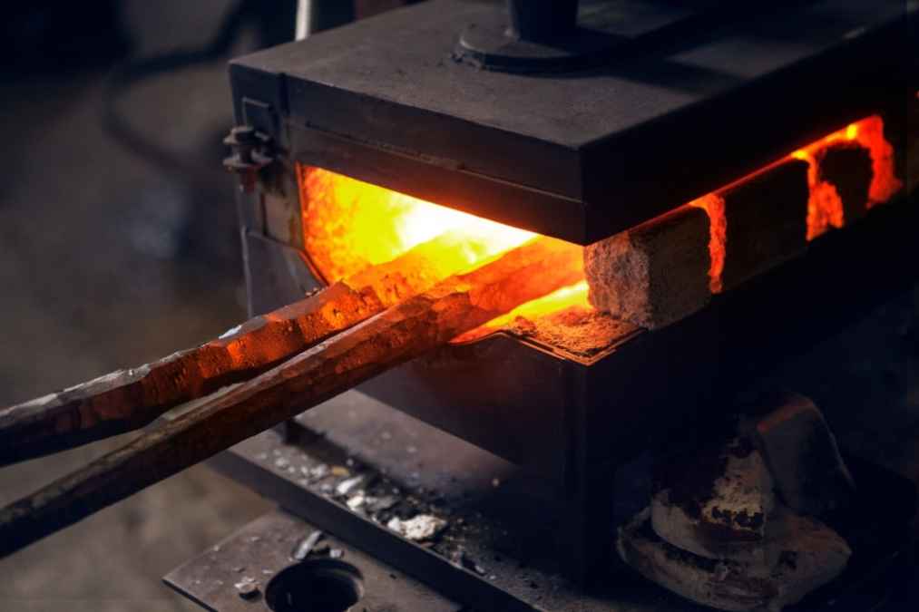 how to set up a gas forge