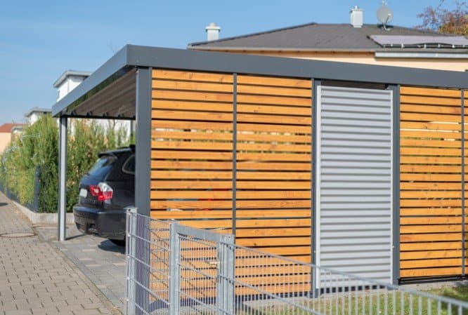 Enclosing A Metal Carport With Wood